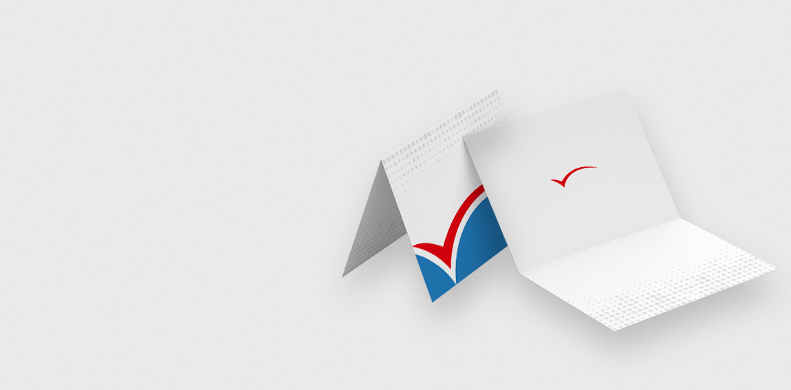 Trauerkarten drucken – Beispiel für offene und geschlossene Karten mit individuellem Text